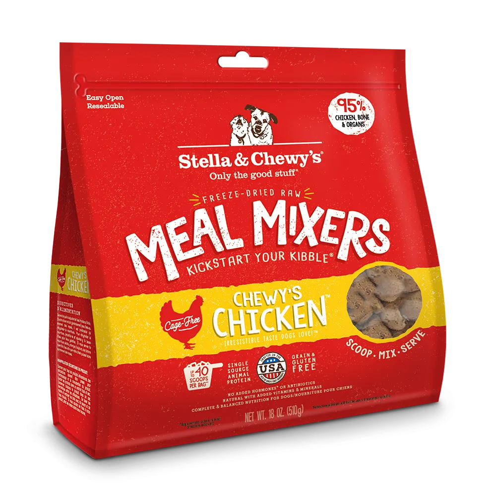 Stella & Chewy's Dog Freeze-Dried Meal Mixers - Chewy's Chicken 18oz