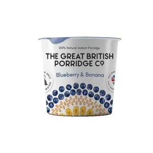 The Great British Porridge Co. 60g Blueberry & Banana Porridge Pot