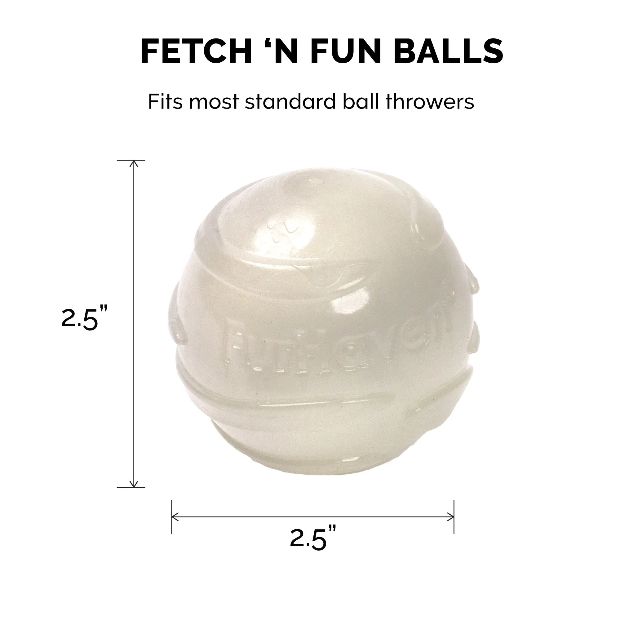 TPR Dog Toy - Fetch n Fun TPR Ball with Squeaker (3 pack)