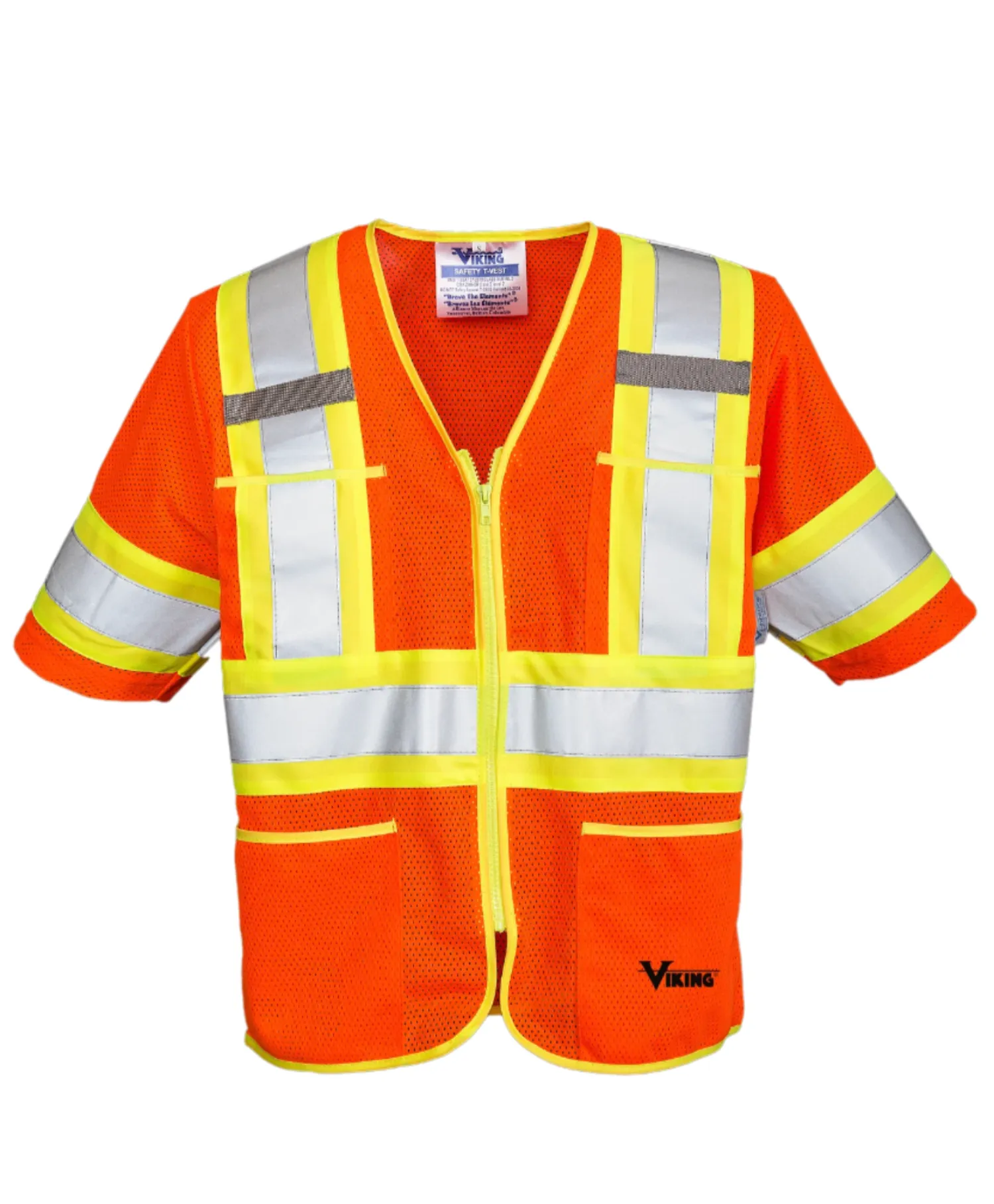 Viking Hi-Vis Sleeved Zipper Class 3 Safety  Vest